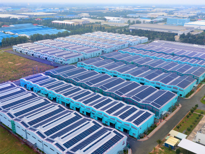 Một dự án điện mặt trởi áp mái của SkyX Solar tại Đồng Nai